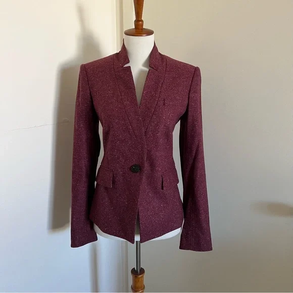 Veronica Beard Burgundy Blazer - Picture 3 of 12